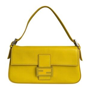 Fendi 2Way Leather Baguette Shoulder Bag